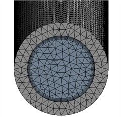 Meshing result of the high-pressure fuel pipe.