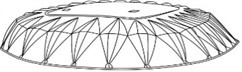Structural schemes of shallow reinforced concrete shells