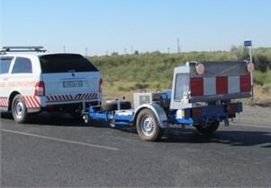 a) A mobile diagnostic laboratory; b) a falling weight deflectometer. The photographs presented in this paper were taken by the co-author Azamat Zhaisanbayev during field studies carried out in July 2017 on a road section (length: 47 km) of the “Ekaterinburg-Almaty” highway located in the Kostanay region, Kazakhstan