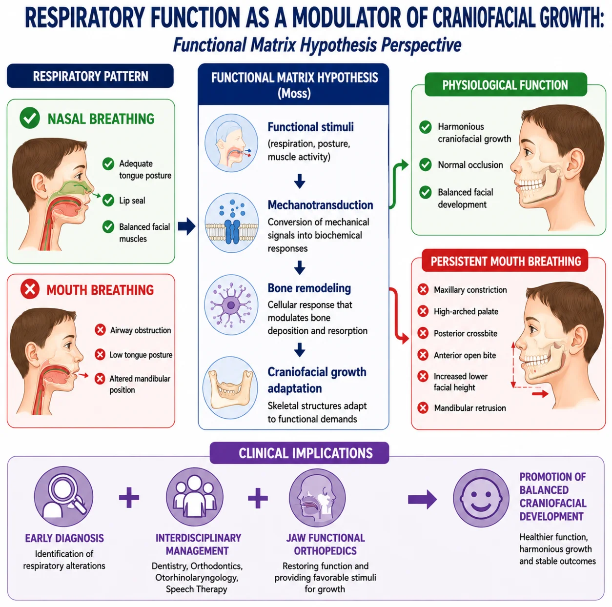 Influence of respiratory function on craniofacial growth from the perspective of the functional matrix hypothesis: a narrative literature review