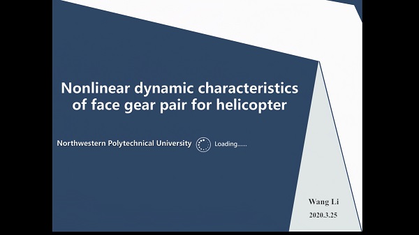 Nonlinear dynamic characteristics of face gear pair for helicopter