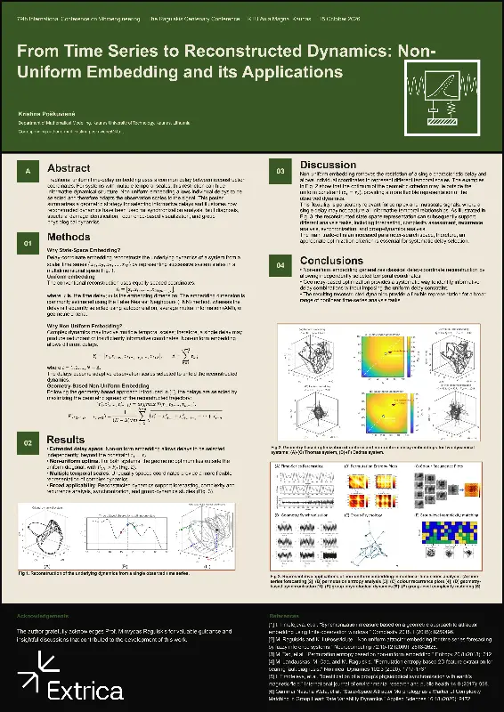 Poster: From time series to reconstructed dynamics: non-uniform embedding and its applications