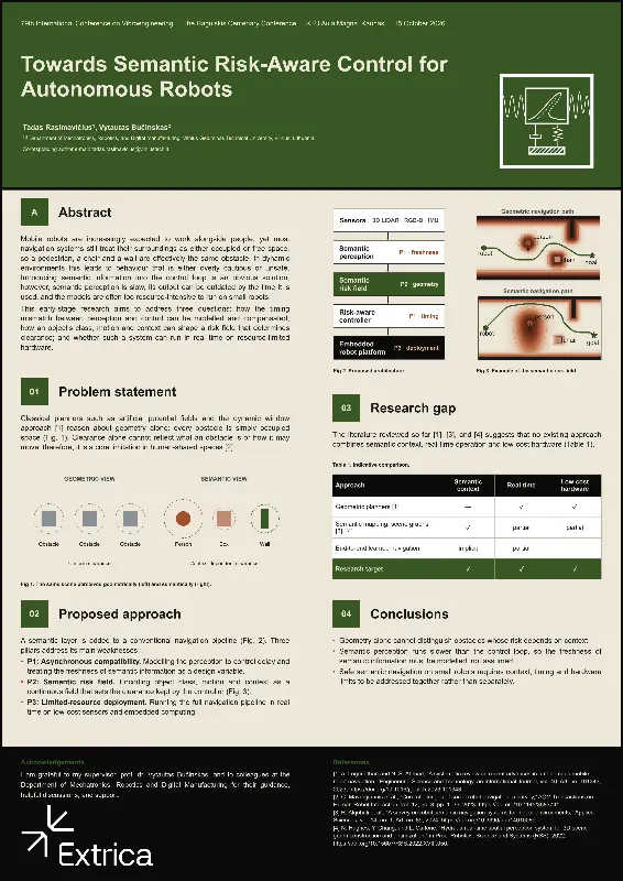 Poster: Mobile robots with semantic risk-aware navigation