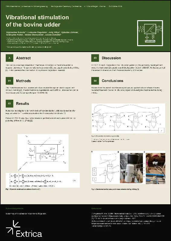 Poster: Vibrational stimulation of the bovine udder
